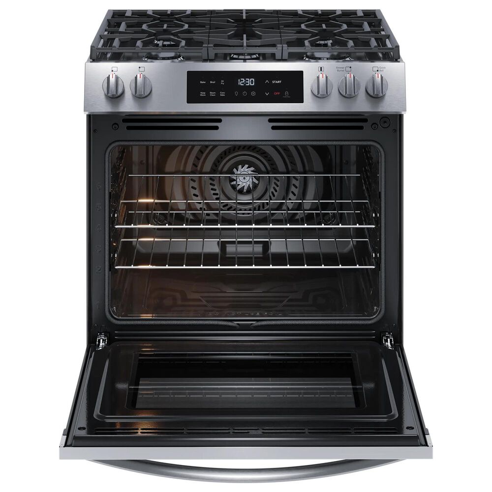 Frigidaire 30" Slide-In Gas Range with Air Fry in Stainless Steel, , large