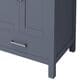 Lexora Home Jacques 60" Double Bathroom Vanity in Dark Grey with 2 cm White Quartz Top and Rectangular Sinks, , large