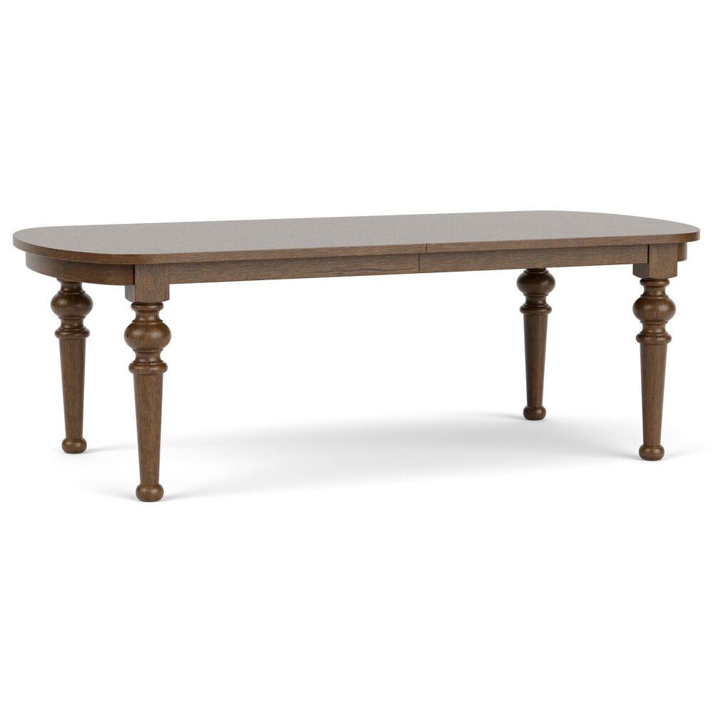 Riverside Furniture Calhoun 7-Piece Rectangular Dining Set in Whiskey Oak and Ebony Whiskey Oak, , large