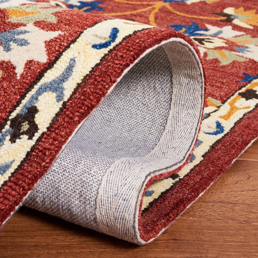 Safavieh Micro-Loop 5&#39; x 8&#39; Rust and Blue Area Rug, , large