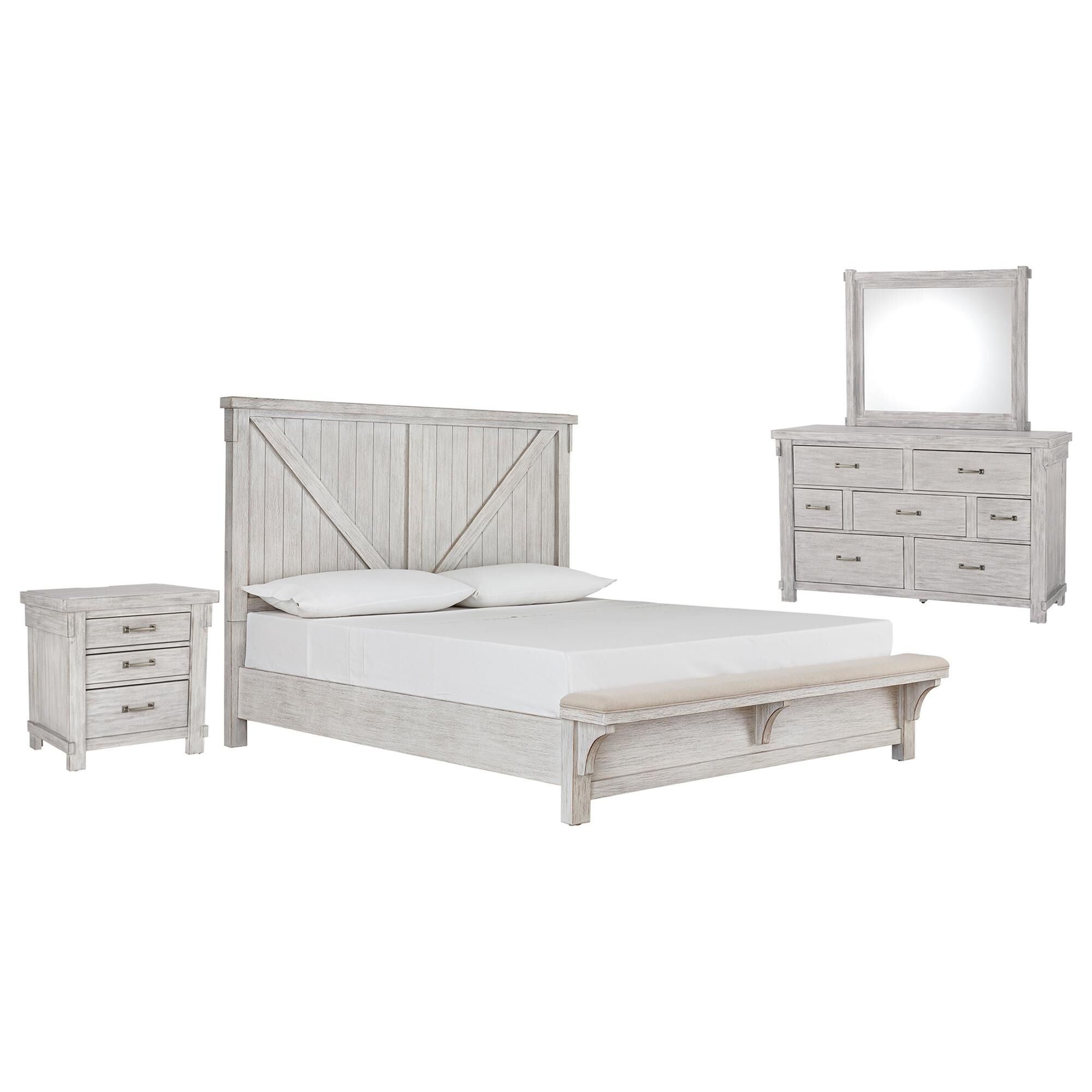 Signature Design by Ashley Brashland 4 Piece King Bedroom Set in