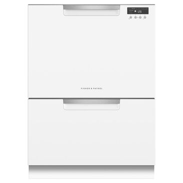 Fisher and Paykel Built-In Tall Double DishDrawer Dishwasher with Full Flex Racking In White, , large