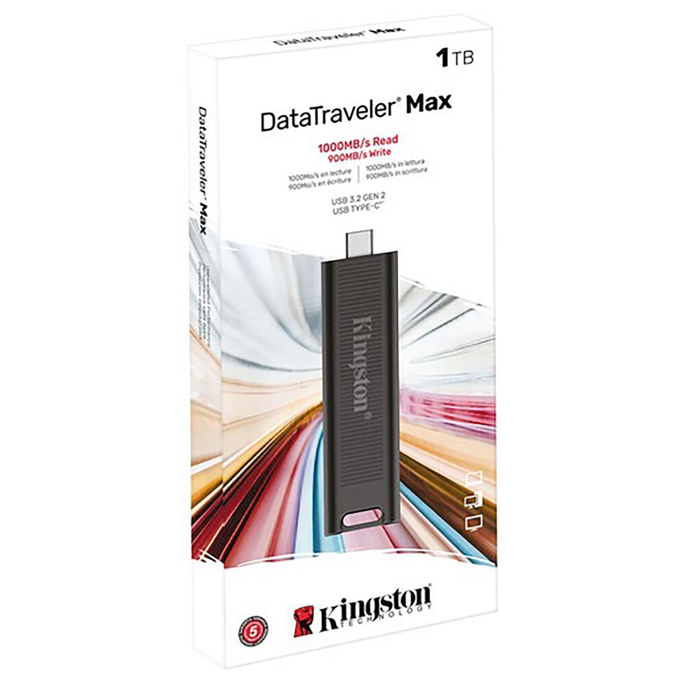 Kingston Technology DataTraveler Max Gen 2 1TB Type-C USB Flash Drive in Black, , large