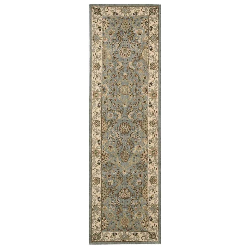 Nourison Lumiere KI602 KI06 2"3"" x 7"9"" Slate Blue Runner, , large