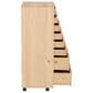 Linon Home Decor Cary 8-Drawer Rolling Cart in Unfinished, , large