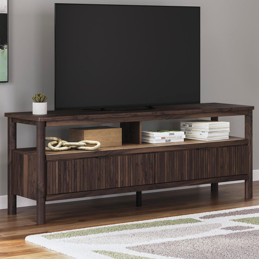 Ashley Cadmori 72&quot; Extra Large TV Stand in Rich Brown, , large