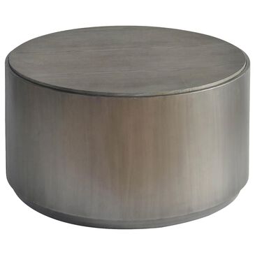 Crestview Collection Trenton Round Cocktail Table in Gunmetal and Grey Oak, , large