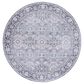 Safavieh Serapi 6"7" Round Grey and Pink Area Rug, , large