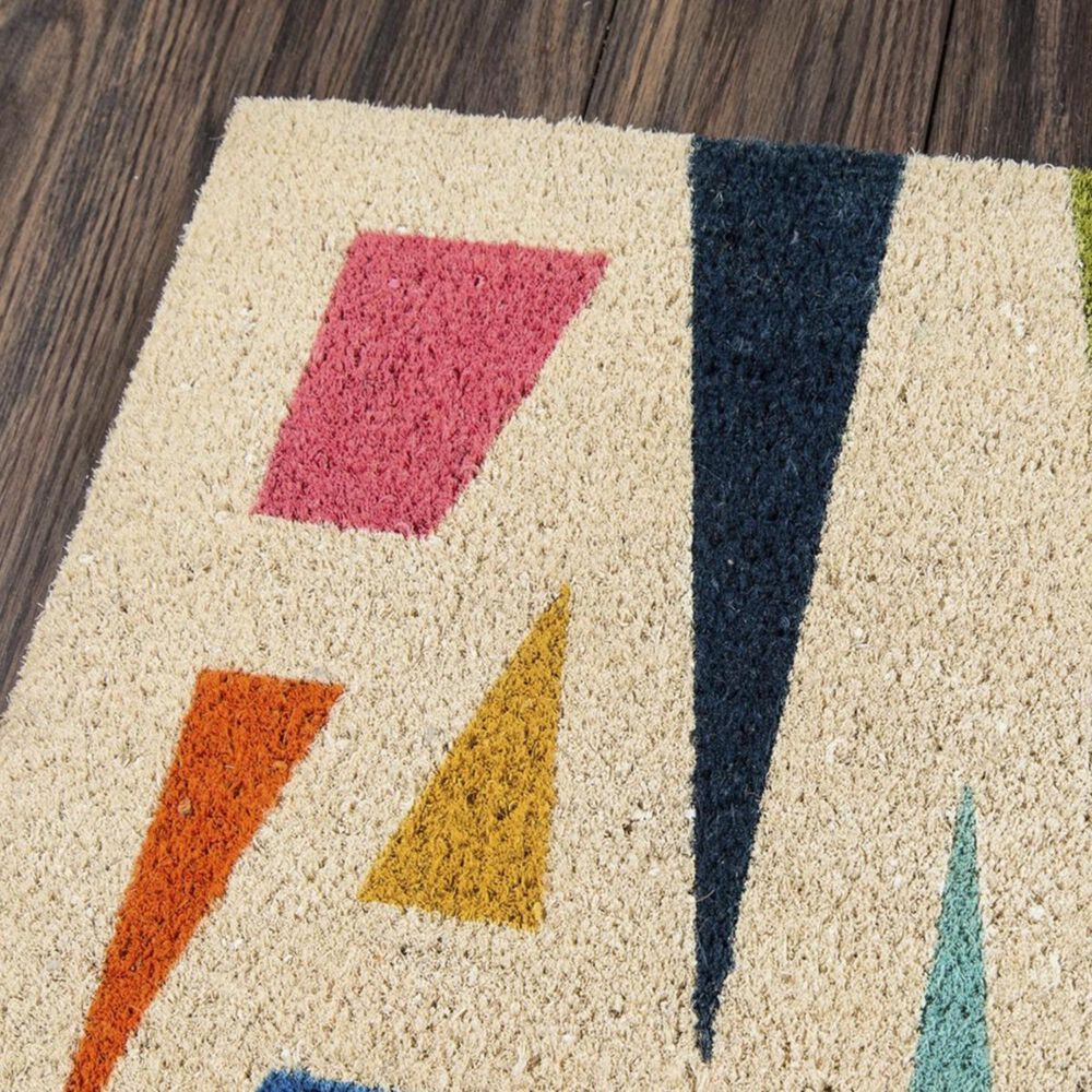 Novogratz Aloha Family ALO-1 1&#39;6&quot; x 2&#39;6&quot; Multicolor Door Mat, , large