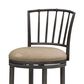 Armen Living Vince Swivel Counter Stool in Mushroom Brown, , large