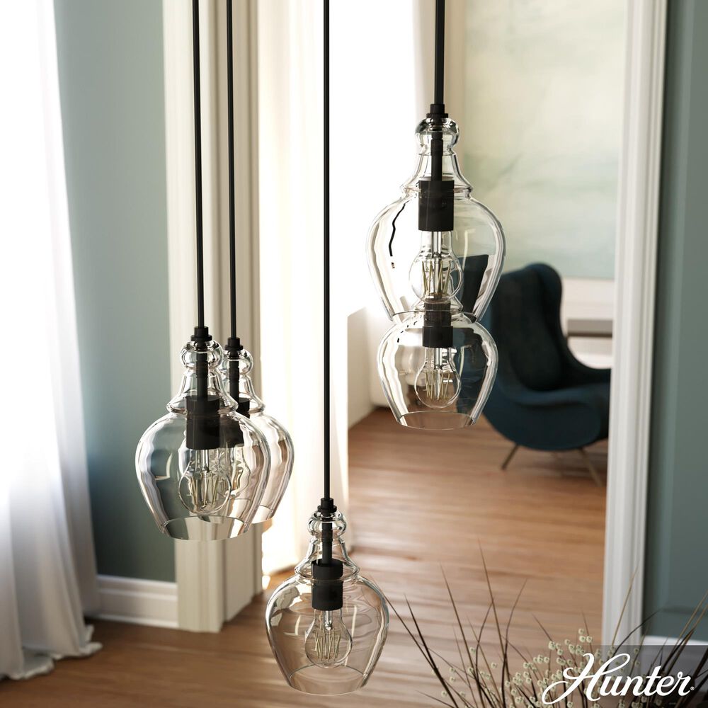 Hunter Maple Park 5-Light Cluster in Noble Bronze, , large