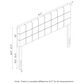 HOMLUX Roanne Queen Tufted Headboard in Black, , large