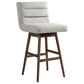 Armen Living Elias 30" Swivel Bar Stool in Brown Oak, , large