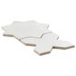 Soho Studio Malta White Star and Cross 6" x 6" Matte Porcelain Tile Kit, , large