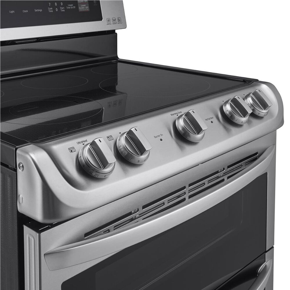 LG 7.3 Cu. Ft. Freestanding Electric Double Oven Range with Ceramic Top in Stainless Steel, , large