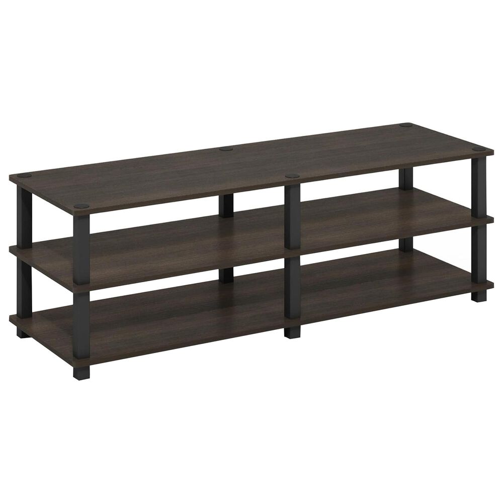 Noviland 3-Tier Shoe Rack in Dark Brown and Black, , large