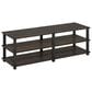 Noviland 3-Tier Shoe Rack in Dark Brown and Black, , large