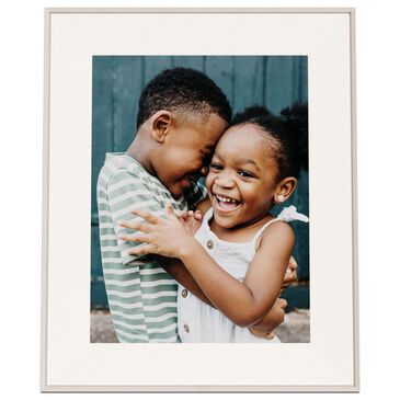 Aura Aspen 12" Digital Wi-Fi Photo Frame with Paper Mat in Sandstone, , large