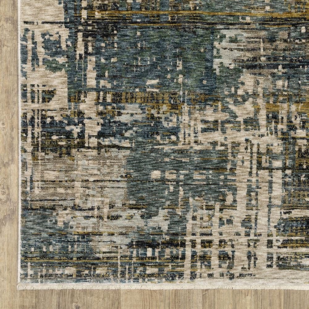 Oriental Weavers Hayden 7&#39;10&quot; x 10&#39;10&quot; Blue and Gold Area Rug, , large