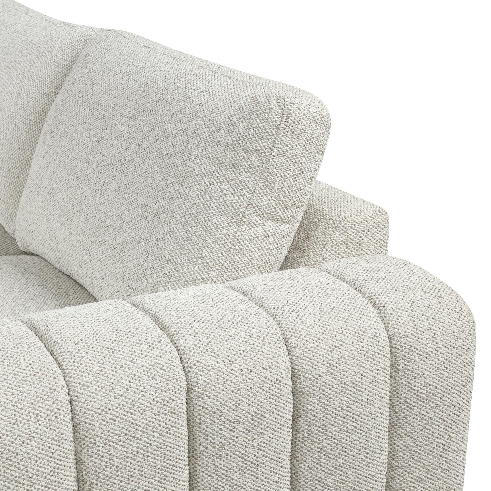 Nura Home 5-Piece Sectional in Geller Marble