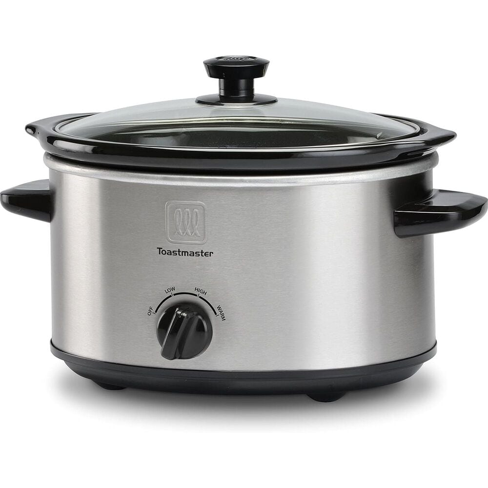 Toastmaster 4-Quart Slow Cooker in Stainless Steel, , large