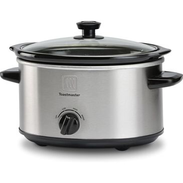 Toastmaster 4-Quart Slow Cooker in Stainless Steel, , large
