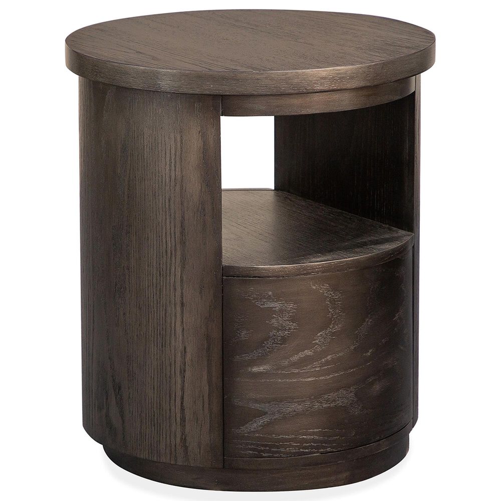 Nicolette Home Bosley Round End Table in Coffee Bean, , large