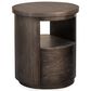 Nicolette Home Bosley Round End Table in Coffee Bean, , large