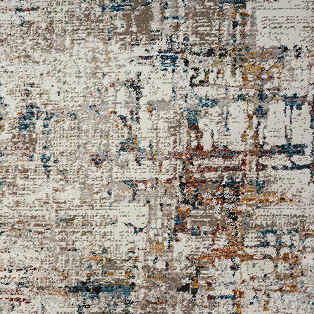 L&amp;R Resources Brisbane Abstract Gray and Multicolor 9&#39; x 11&#39;10&quot; Area Rug, , large