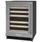 KitchenAid 24" Undercounter Wine Cellar with Left Hinge, Wood-Front Racks in Stainless Steel, , large