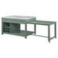 Furniture of America Kling Kitchen Island in Green and White, , large