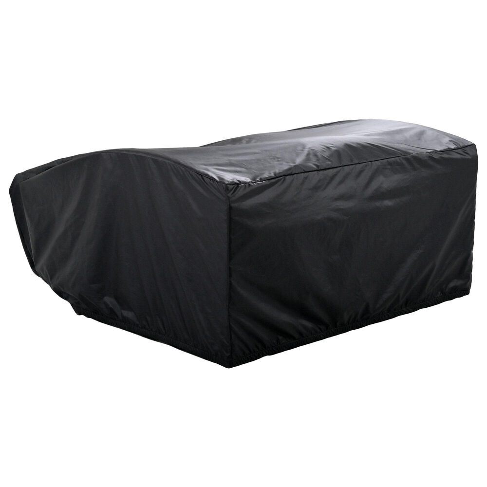 HOMLUX Wicker Rattan Double Chaise Lounge in Grey, , large