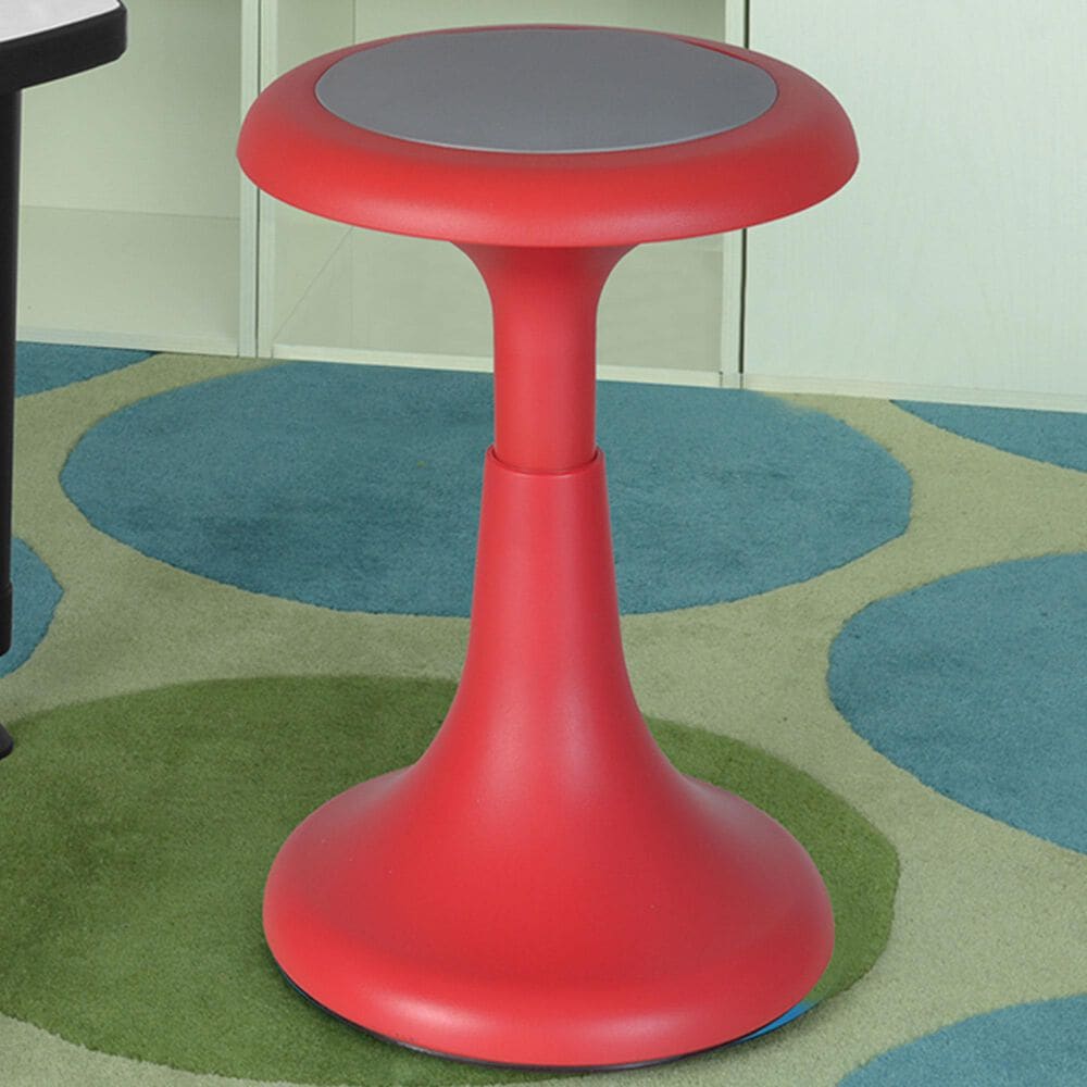 Regency Global Sourcing Glow 17" Wobble Stool in Red, , large