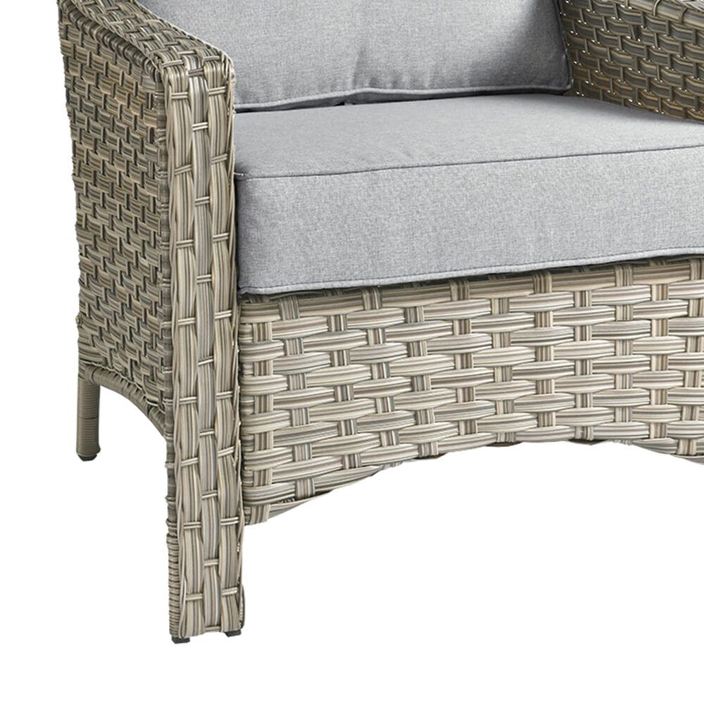 HOMLUX Outdoor Arm Chair in Gray (Set of 2), , large