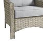 HOMLUX Outdoor Arm Chair in Gray (Set of 2), , large