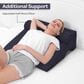 Timberlake 8" Bed Wedge Pillow with Half-Moon Pillow and Washable Covers in Navy, , large
