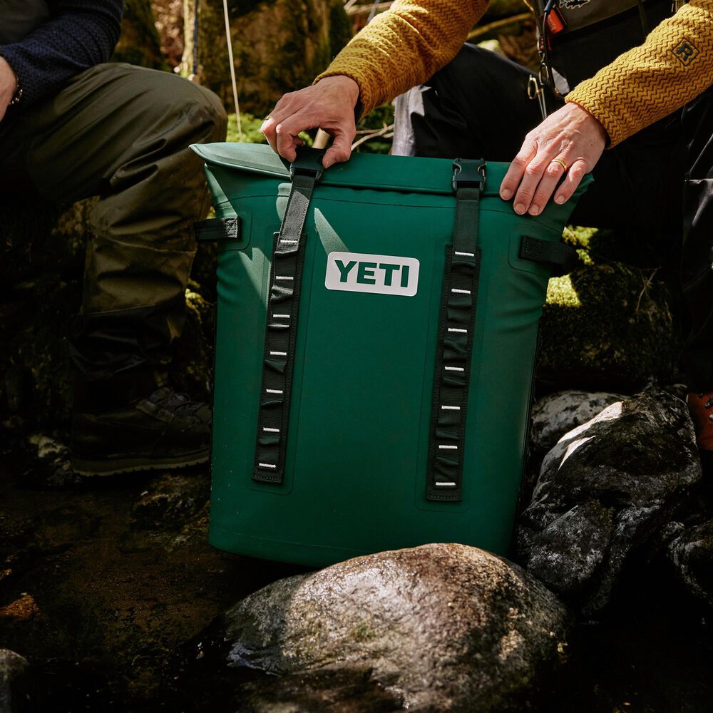 YETI Hopper M20 Backpack Soft Cooler in Black Forest Green, , large