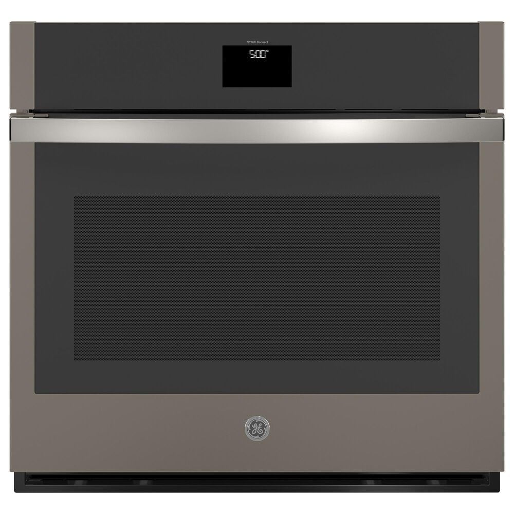 GE Appliances 2-Piece Kitchen Package with Fingerprint Resistant Slate 30&quot; Smart Built-In Single Wall Oven and Black 36&quot; Electric Cooktop, , large