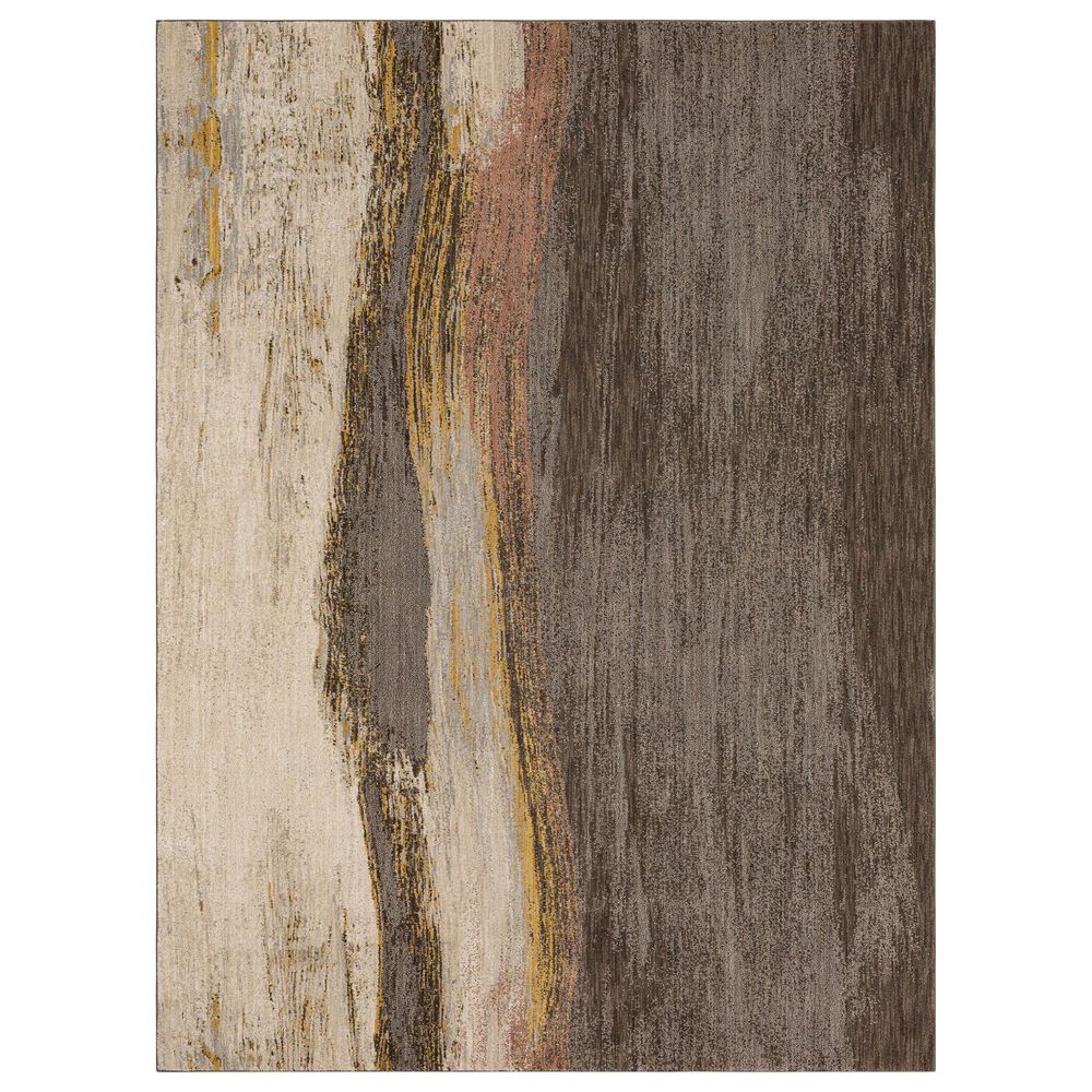 Karastan Soiree 9"6" x 12"11" Lilayi Dim Grey Area Rug, , large