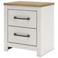 Ashley Linnocreek 4-Piece Queen Bedroom Set in White and Warm Brown, , large