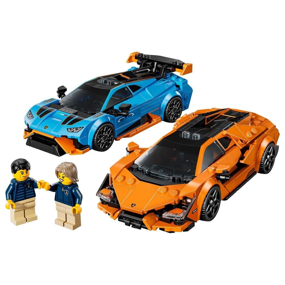 LEGO Speed ??Champions Lamborghini Revuelto and Huracan STO Building Set, , large