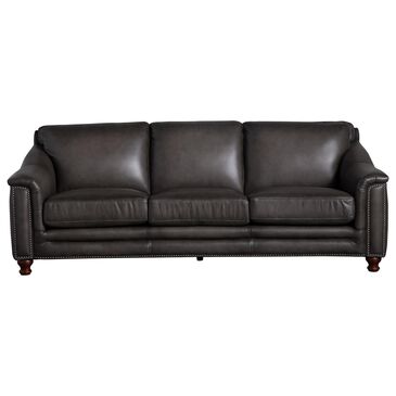 Hydeline Billingham Leather Stationary Sofa in Ash, , large