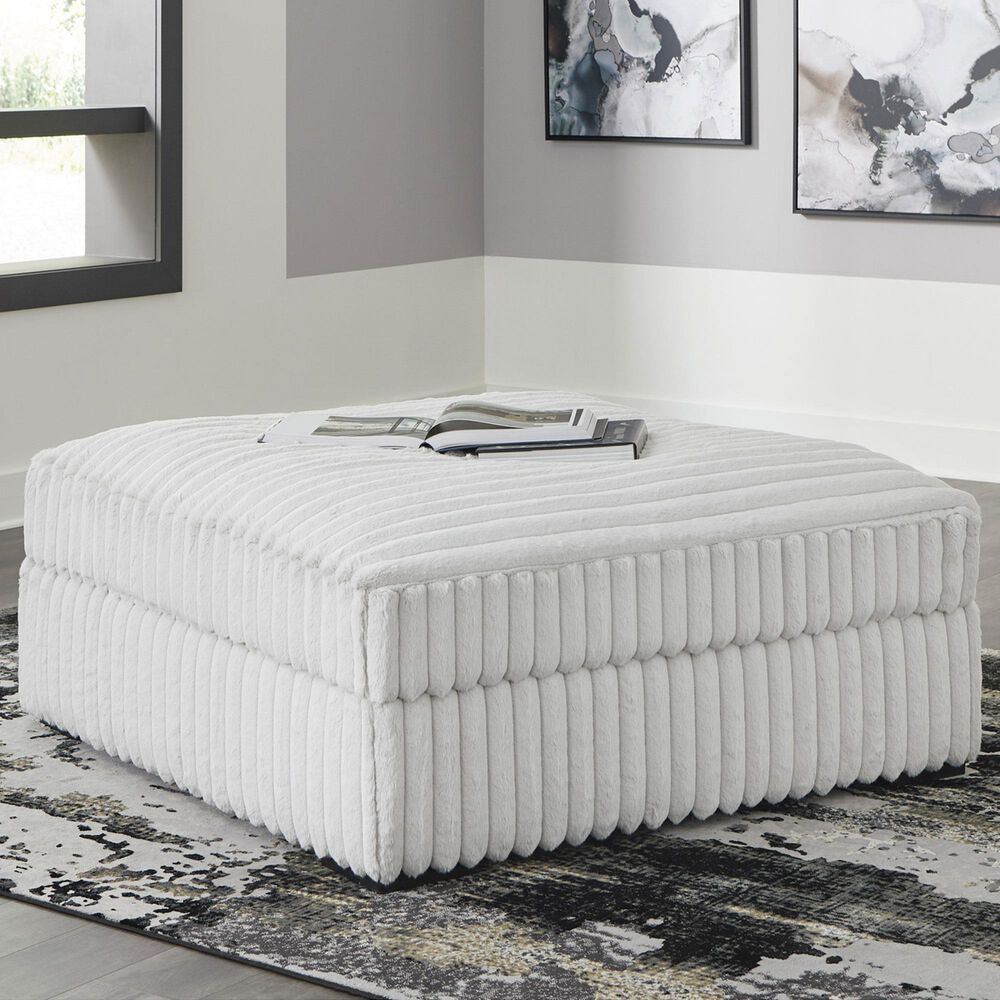Ashley Stupendous Oversized Accent Ottoman in Alloy, , large
