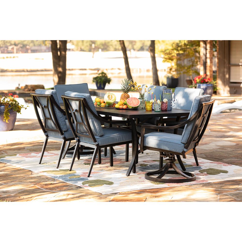 GatherCraft 7-Piece Dining Set in Splendor Denim, , large