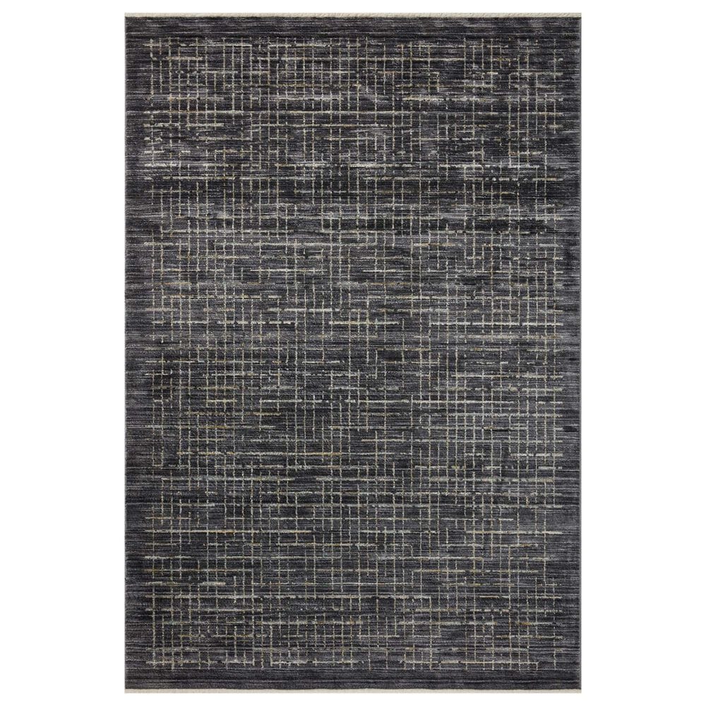 Loloi Soho 9"6" x 13"1" Onyx and Silver Area Rug, , large