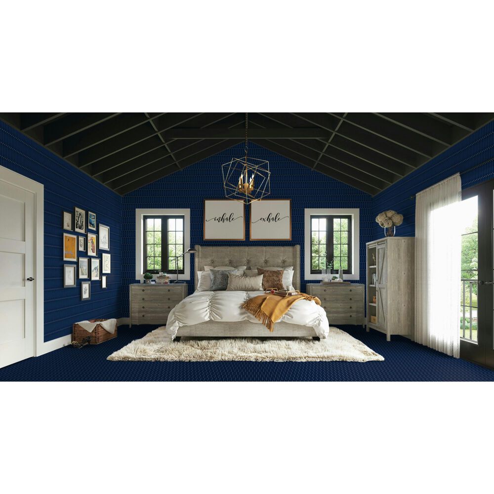 Dal-Tile Artefino Element Navy 1.5" x 6" Capsule on 12" x 13" Porcelain Mosaic Sheet, , large