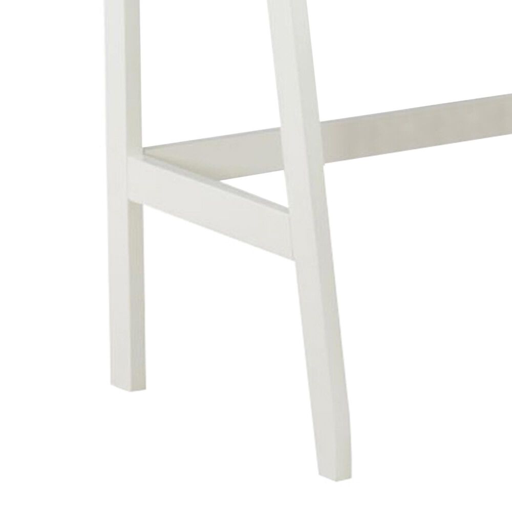 Linden Boulevard Leaning Vanity with Stool in White, , large