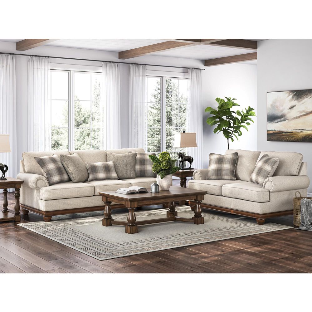 Ashley Clearbrooke Stationary Sofa in Sandstone, , large