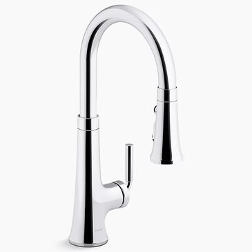 Kohler Tone Pull-Down Kitchen Sink Faucet in Polished Chrome, , large