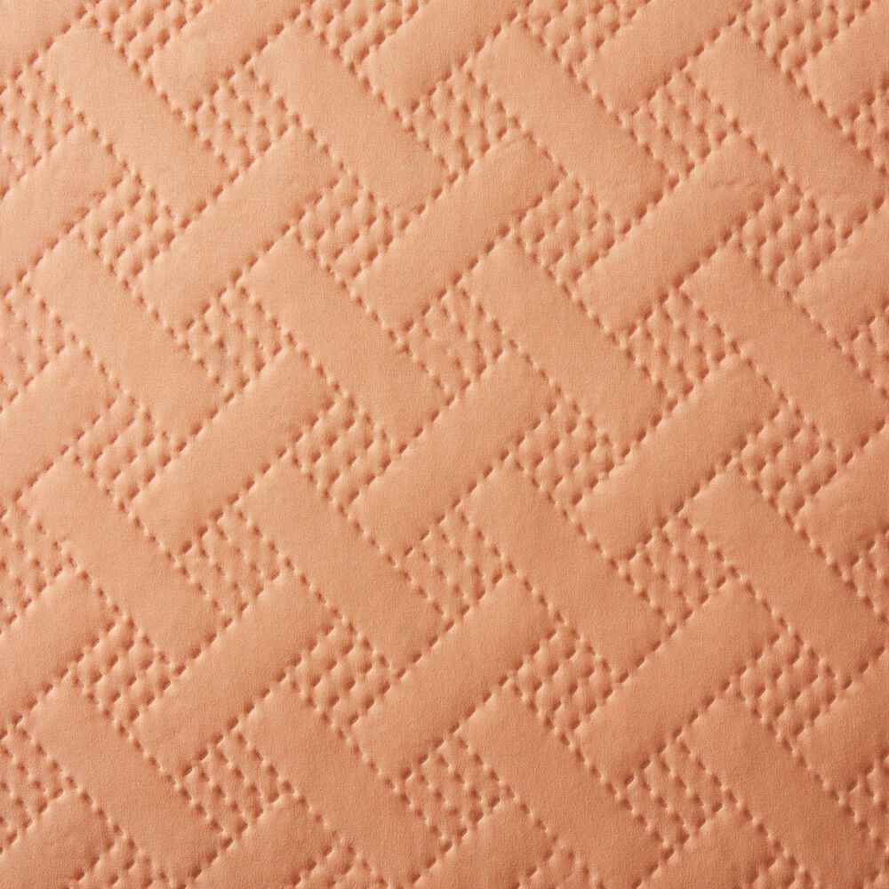 Trade Linker 3-Piece King Basket Pinsonic Quilt Set in Peach Fuzz, , large
